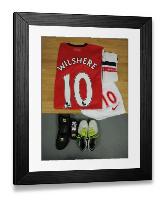 Framed Print : Jack Wilshere's Arsenal Gear: A Peek into His Pre-Match Ritual (Norwich City vs Arsenal, 2012-13) Framed Print : Jack Wilshere's Arsenal Gear: A Peek into His Pre-Match Ritual (Norwich City vs Arsenal, 2012-13)