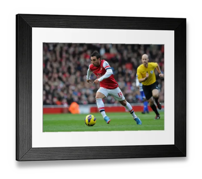 Framed Print : Santi Cazorla: Arsenal's Premier League Star in Action