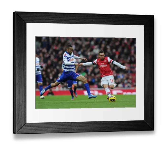 Framed Print : Santi Cazorla Outmaneuvers Jose Bosingwa: Arsenal vs. Queens Park Rangers, 2012-13 Premier League Framed Print : Santi Cazorla Outmaneuvers Jose Bosingwa: Arsenal vs. Queens Park Rangers, 2012-13 Premier League