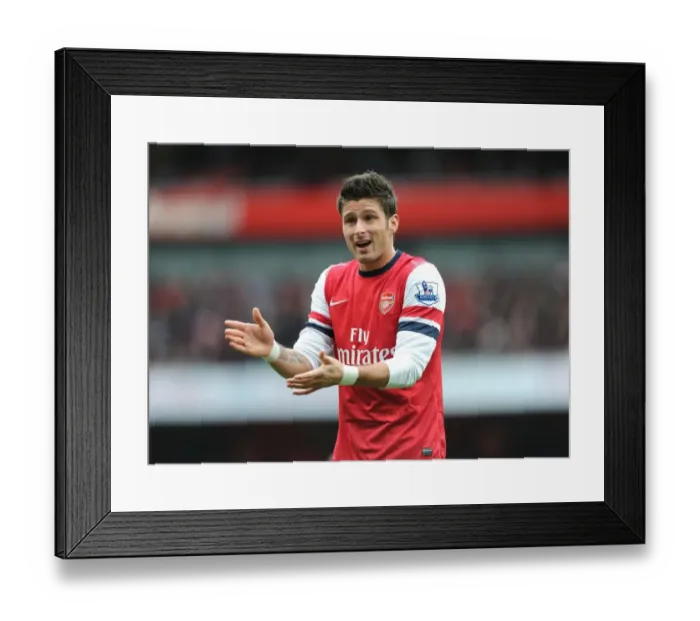 Framed Print : Olivier Giroud in Action: Arsenal vs. Queens Park Rangers, Premier League 2012-13 Framed Print : Olivier Giroud in Action: Arsenal vs. Queens Park Rangers, Premier League 2012-13
