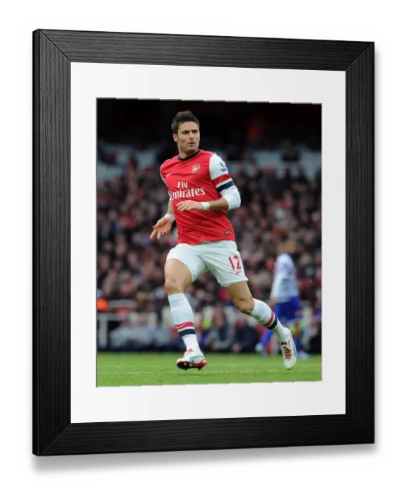 Framed Print : Olivier Giroud in Action: Arsenal vs Queens Park Rangers, Premier League 2012-13 Framed Print : Olivier Giroud in Action: Arsenal vs Queens Park Rangers, Premier League 2012-13