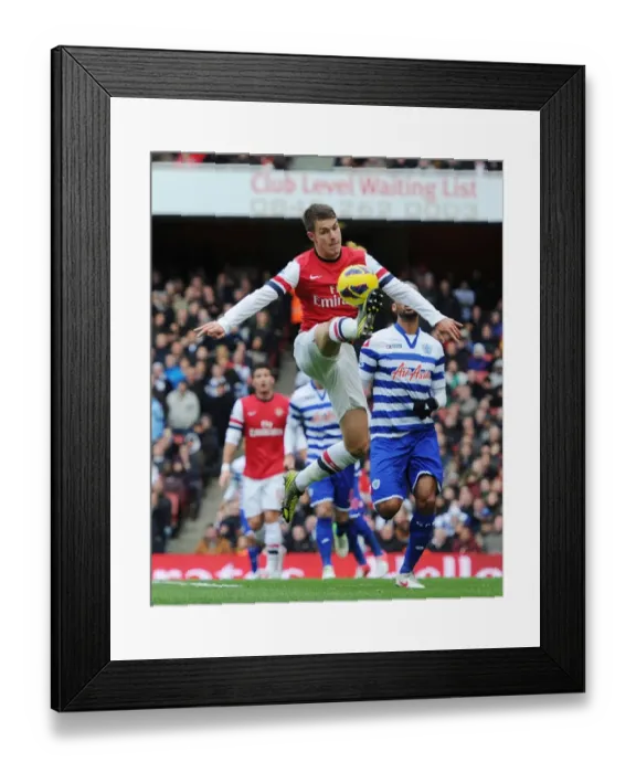 Framed Print : Aaron Ramsey in Action: Arsenal vs. Queens Park Rangers, Premier League 2012-13 Framed Print : Aaron Ramsey in Action: Arsenal vs. Queens Park Rangers, Premier League 2012-13