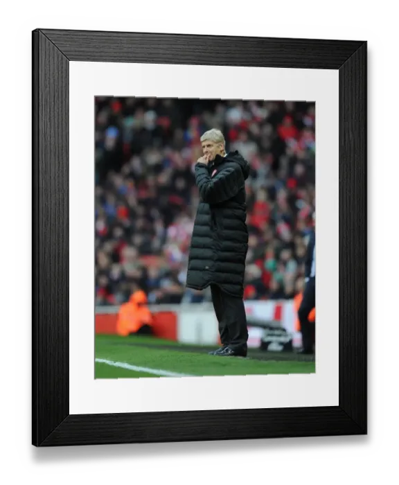 Framed Print : Arsene Wenger Leads Arsenal Against Queens Park Rangers, 2012-13 Premier League