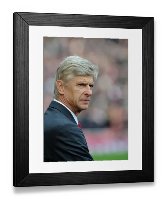 Framed Print : Arsene Wenger the Arsenal Manager. Arsenal 1: 0 Queens Park Rangers. Barclays Premier League Framed Print : Arsene Wenger the Arsenal Manager. Arsenal 1: 0 Queens Park Rangers. Barclays Premier League
