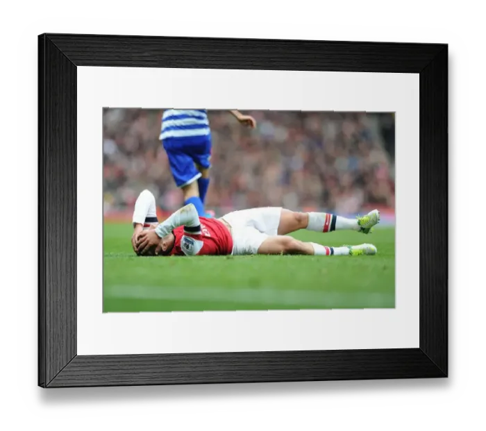 Framed Print : Jack Wilshere in Action: Arsenal vs. Queens Park Rangers, Premier League 2012-13