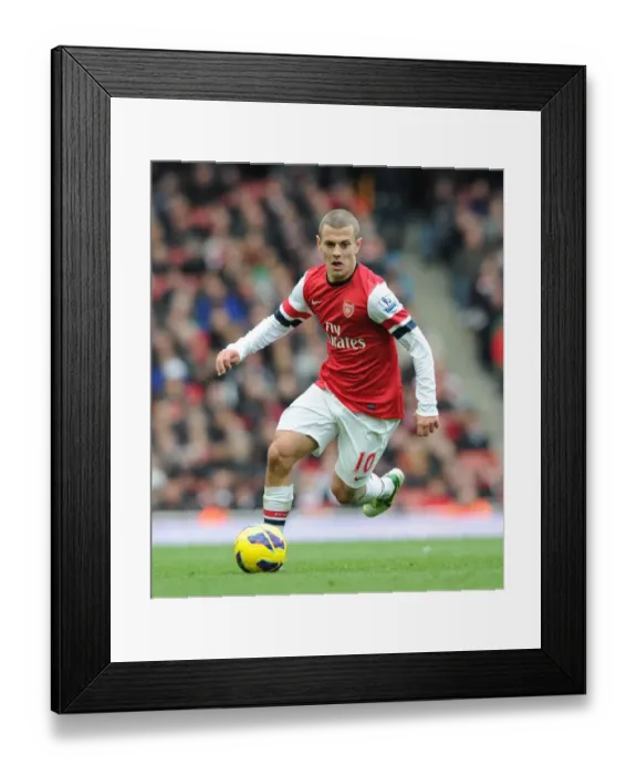 Framed Print : Jack Wilshere: Arsenal Midfielder in Action Framed Print : Jack Wilshere: Arsenal Midfielder in Action