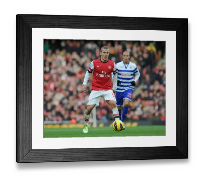 Framed Print : Jack Wilshere: Arsenal's Midfield Maestro in Action Against Queens Park Rangers, Premier League 2012-13 Framed Print : Jack Wilshere: Arsenal's Midfield Maestro in Action Against Queens Park Rangers, Premier League 2012-13