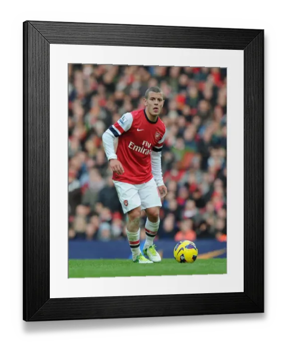 Framed Print : Jack Wilshere: Arsenal Midfielder in Action against Queens Park Rangers, Premier League 2012-13