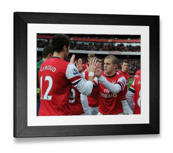 Framed Print : Arsenal's Jack Wilshere and Olivier Giroud Before Match vs. Queens Park Rangers (2012-13) Framed Print : Arsenal's Jack Wilshere and Olivier Giroud Before Match vs. Queens Park Rangers (2012-13)