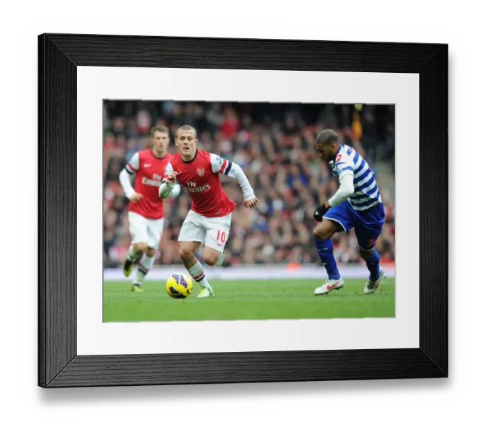 Framed Print : Jack Wilshere Outmaneuvers Armand Traore: Arsenal vs. Queens Park Rangers, 2012-13 Premier League Framed Print : Jack Wilshere Outmaneuvers Armand Traore: Arsenal vs. Queens Park Rangers, 2012-13 Premier League