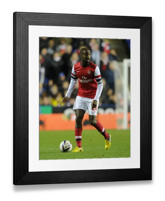 Framed Print : Johan Djourou (Arsenal). Reading 5: 7 Arsenal. Capital One Cup. Round 4