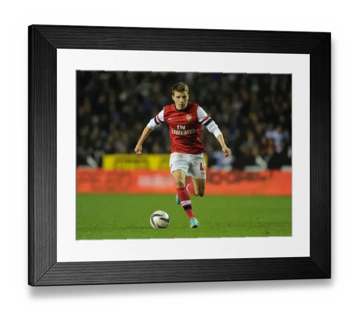 Framed Print : Thomas Eisfeld in Action: Arsenal vs. Reading - Capital One Cup 2012-13 Framed Print : Thomas Eisfeld in Action: Arsenal vs. Reading - Capital One Cup 2012-13