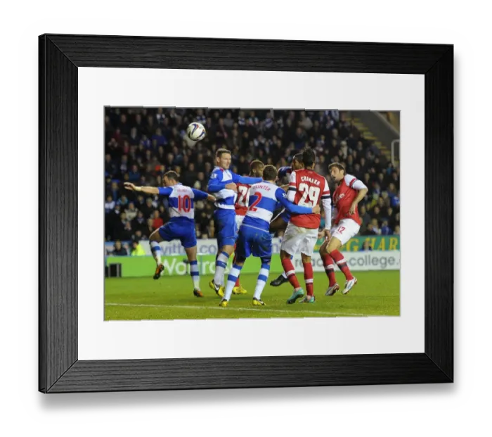 Framed Print : Olivier Giroud's Brace: Arsenal Triumph Over Reading in Capital One Cup