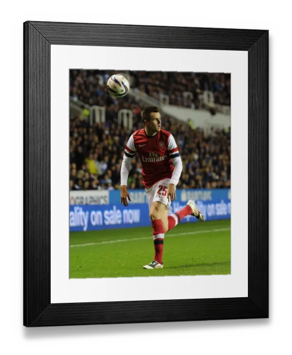 Framed Print : Carl Jenkinson (Arsenal). Reading 5: 7 Arsenal. Capital One Cup. Round 4