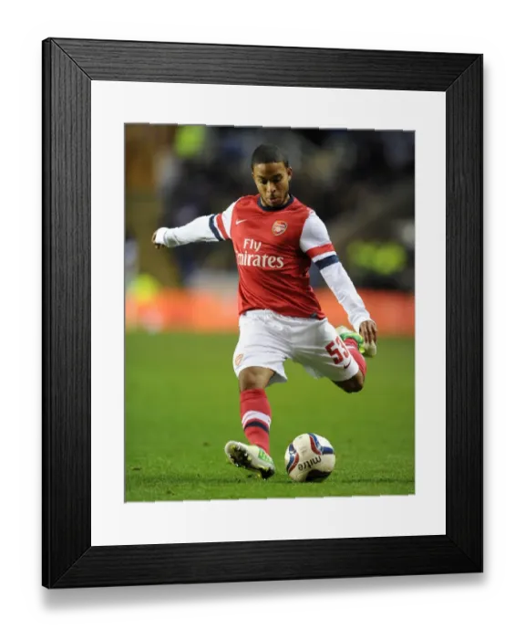 Framed Print : Arsenal's Jernade Meade Scores in Capital One Cup Round 4 Against Reading