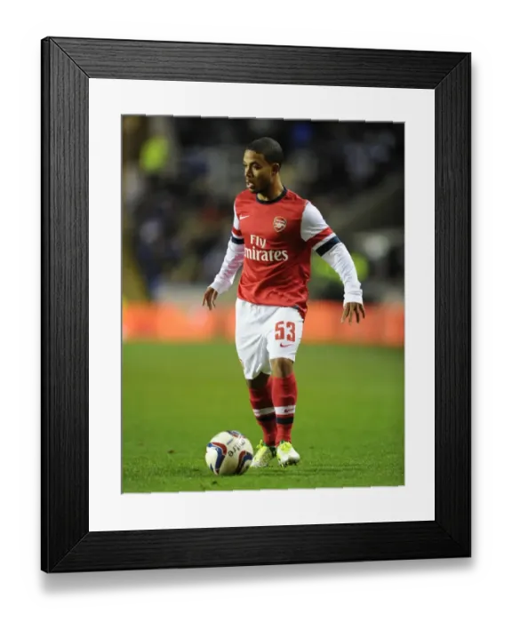 Framed Print : Jernade Meade (Arsenal). Reading 5: 7 Arsenal. Capital One Cup. Round 4