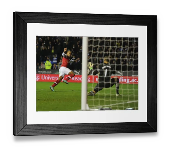 Framed Print : Theo Walcott's Brace: Arsenal Crushes Reading in Capital One Cup