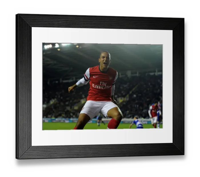 Framed Print : Theo Walcott's Hat-Trick: Arsenal Crushes Reading in Capital One Cup Framed Print : Theo Walcott's Hat-Trick: Arsenal Crushes Reading in Capital One Cup