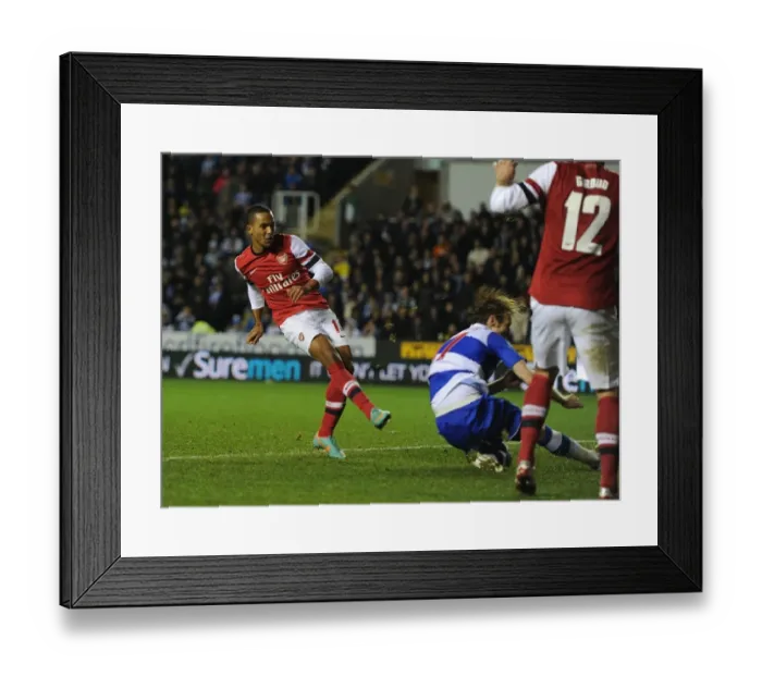 Framed Print : Theo Walcott Scores Sixth Goal: Arsenal Dominates Reading in Capital One Cup Framed Print : Theo Walcott Scores Sixth Goal: Arsenal Dominates Reading in Capital One Cup