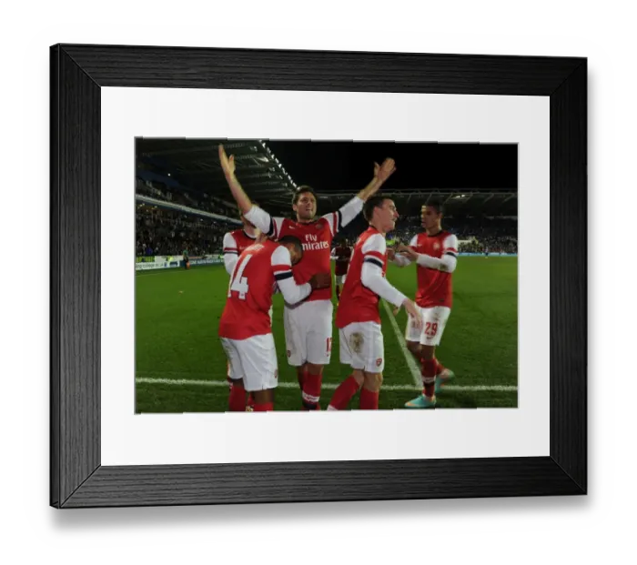 Framed Print : Arsenal's Six-Goal Rampage: Walcott, Giroud, Koscielny, and Chamakh Celebrate in Reading's Madejski Stadium (Capital One Cup 2012-13) Framed Print : Arsenal's Six-Goal Rampage: Walcott, Giroud, Koscielny, and Chamakh Celebrate in Reading's Madejski Stadium (Capital One Cup 2012-13)