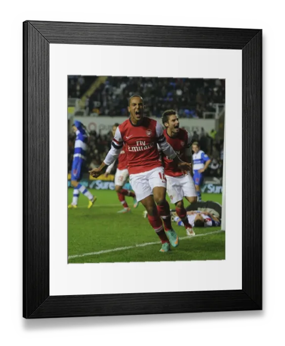 Framed Print : Theo Walcott's Hat-Trick: Arsenal's Commanding 6-1 Victory over Reading in Capital One Cup Framed Print : Theo Walcott's Hat-Trick: Arsenal's Commanding 6-1 Victory over Reading in Capital One Cup