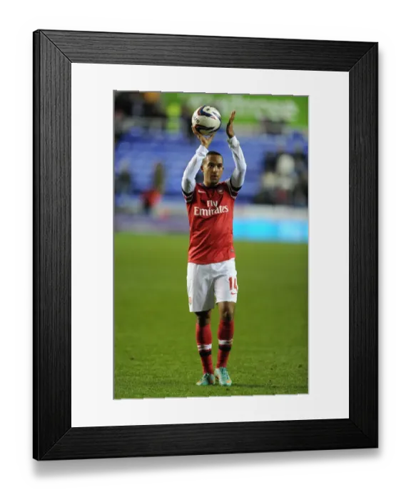 Framed Print : Theo Walcott's Hat-Trick: Arsenal's Capital One Cup Victory over Reading (2012-13)