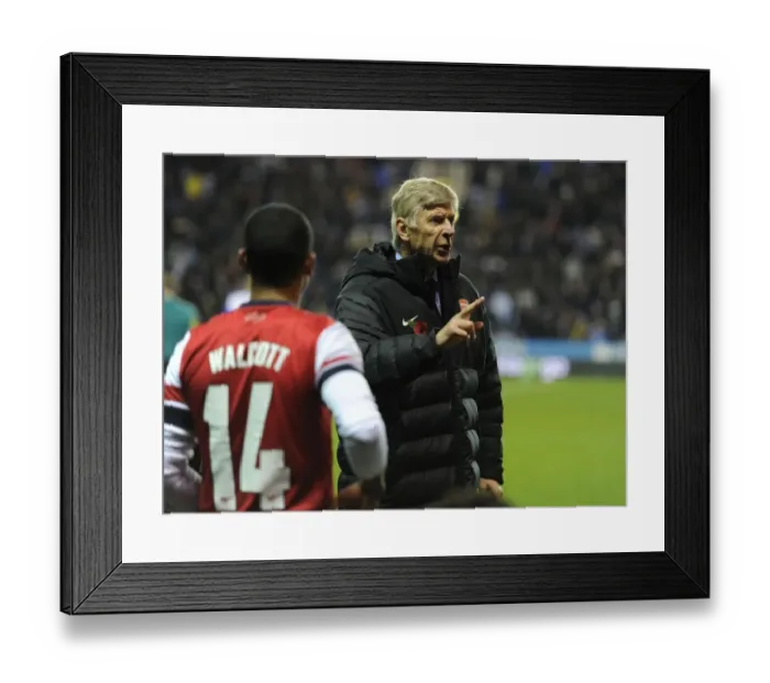 Framed Print : Arsene Wenger Leads Arsenal in Intense Capital One Cup Battle against Reading