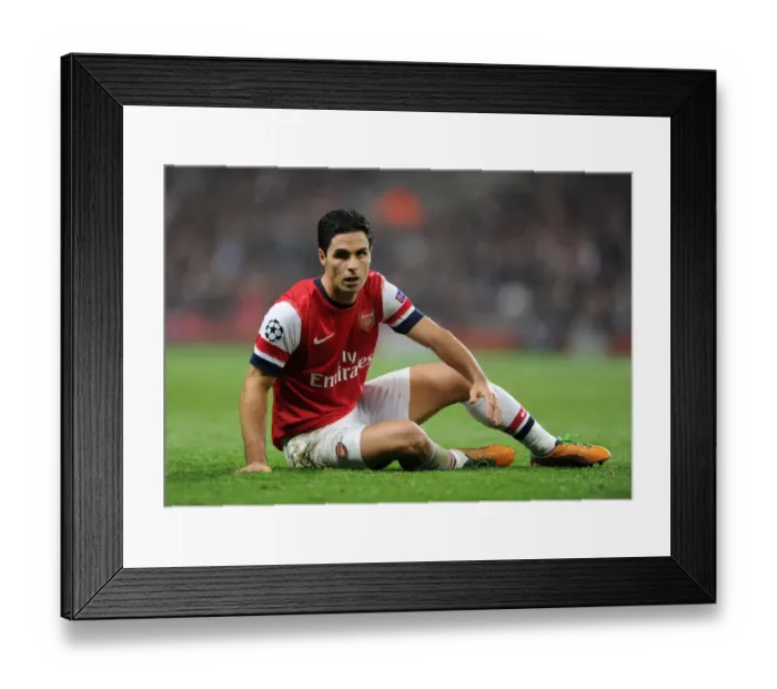 Framed Print : Mikel Arteta Leads Arsenal in Champions League Clash against Schalke 04 (2012) Framed Print : Mikel Arteta Leads Arsenal in Champions League Clash against Schalke 04 (2012)