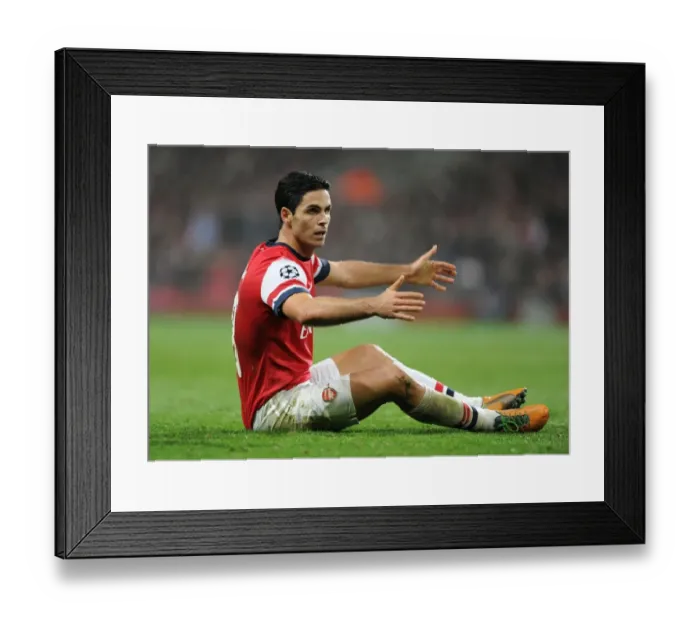 Framed Print : Mikel Arteta Leads Arsenal in Champions League Showdown against Schalke 04 (2012) Framed Print : Mikel Arteta Leads Arsenal in Champions League Showdown against Schalke 04 (2012)