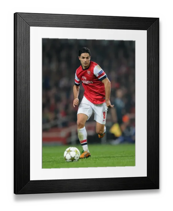 Framed Print : Mikel Arteta (Arsenal). Arsenal 0: 2 Schalke 04. UEFA Champions League. Group B Framed Print : Mikel Arteta (Arsenal). Arsenal 0: 2 Schalke 04. UEFA Champions League. Group B