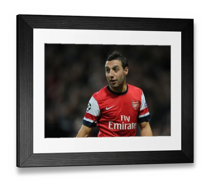 Framed Print : Santi Cazorla in Action: Arsenal vs. Schalke 04, UEFA Champions League, 2012 Framed Print : Santi Cazorla in Action: Arsenal vs. Schalke 04, UEFA Champions League, 2012