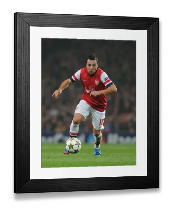 Framed Print : Santi Cazorla: Arsenal's Star Midfielder in Action against Schalke 04, UEFA Champions League 2012-13 Framed Print : Santi Cazorla: Arsenal's Star Midfielder in Action against Schalke 04, UEFA Champions League 2012-13