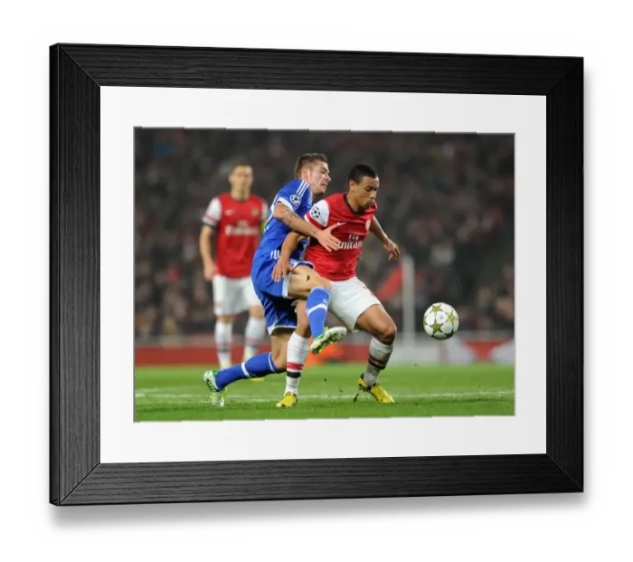 Framed Print : Arsenal vs. Schalke: Coquelin vs. Neustadter - UEFA Champions League Clash Framed Print : Arsenal vs. Schalke: Coquelin vs. Neustadter - UEFA Champions League Clash