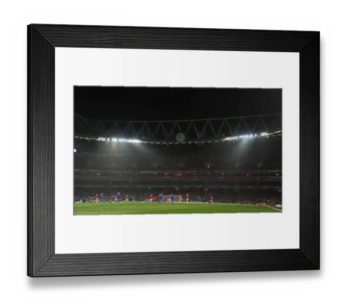 Framed Print : Arsenal FC vs. FC Schalke 04: A Champions League Battle at Emirates Stadium, 2012 Framed Print : Arsenal FC vs. FC Schalke 04: A Champions League Battle at Emirates Stadium, 2012