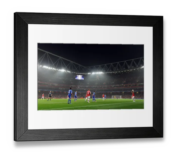 Framed Print : Champions League Showdown: Arsenal FC vs. FC Schalke 04 at Emirates Stadium Framed Print : Champions League Showdown: Arsenal FC vs. FC Schalke 04 at Emirates Stadium