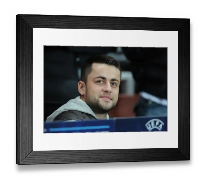Framed Print : Lukas Fabianski: Arsenal FC's Pre-Match Focus Against Schalke 04, 2012