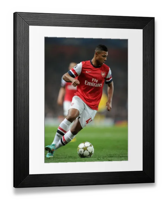 Framed Print : Serge Gnabry in Action: Arsenal vs. Schalke 04, UEFA Champions League 2012-13 Framed Print : Serge Gnabry in Action: Arsenal vs. Schalke 04, UEFA Champions League 2012-13
