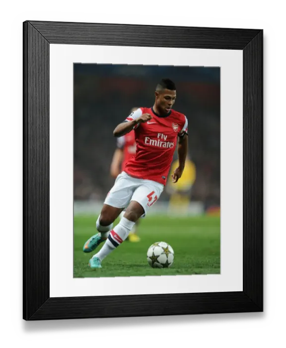 Framed Print : Serge Gnabry in Action: Arsenal FC vs. FC Schalke 04, UEFA Champions League (2012)