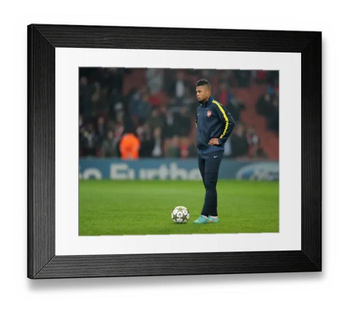 Framed Print : Serge Gnabry: Arsenal FC vs. FC Schalke 04, UEFA Champions League, 2012