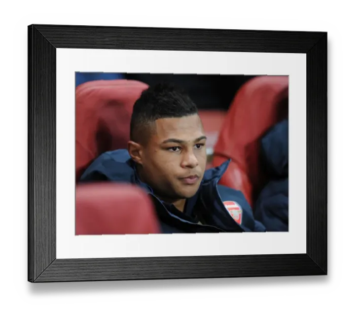 Framed Print : Arsenal's Rising Star: Serge Gnabry Shines in 2012 Champions League Match against Schalke 04