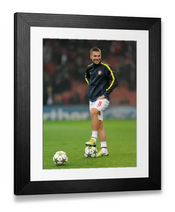 Framed Print : Lukas Podolski: Arsenal FC's Ready-to-Go Weapon Against FC Schalke 04, UEFA Champions League 2012 Framed Print : Lukas Podolski: Arsenal FC's Ready-to-Go Weapon Against FC Schalke 04, UEFA Champions League 2012