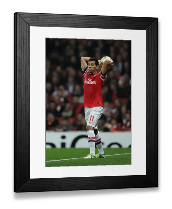Framed Print : Andre Santos (Arsenal). Arsenal 0: 2 Schalke 04. UEFA Champions League. Group B Framed Print : Andre Santos (Arsenal). Arsenal 0: 2 Schalke 04. UEFA Champions League. Group B
