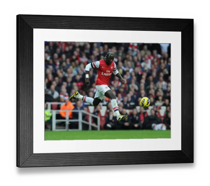 Framed Print : Bacary Sagna in Action: Arsenal vs. Tottenham Hotspur, Premier League 2012-13