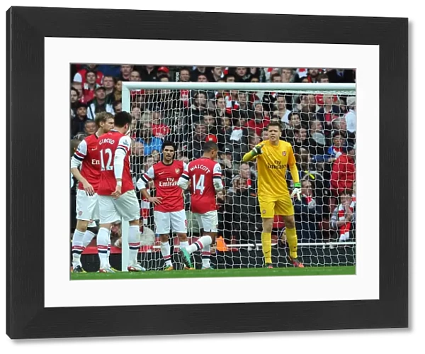 Wojciech Szczesny (Arsenal). Arsenal 5: 2 Tottenham Hotspur. Barclays Premier League