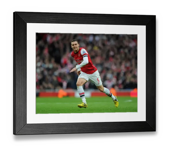 Framed Print : Thomas Vermaelen: Arsenal vs. Tottenham Hotspur, Premier League 2012-13 Framed Print : Thomas Vermaelen: Arsenal vs. Tottenham Hotspur, Premier League 2012-13