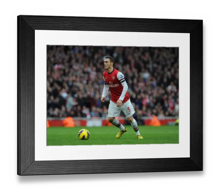 Framed Print : Thomas Vermaelen (Arsenal). Arsenal 5: 2 Tottenham Hotspur. Barclays Premier League Framed Print : Thomas Vermaelen (Arsenal). Arsenal 5: 2 Tottenham Hotspur. Barclays Premier League