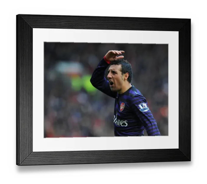 Framed Print : Santi Cazorla: Brilliant Performance Amidst Manchester United vs Arsenal Rivalry (2012-13)