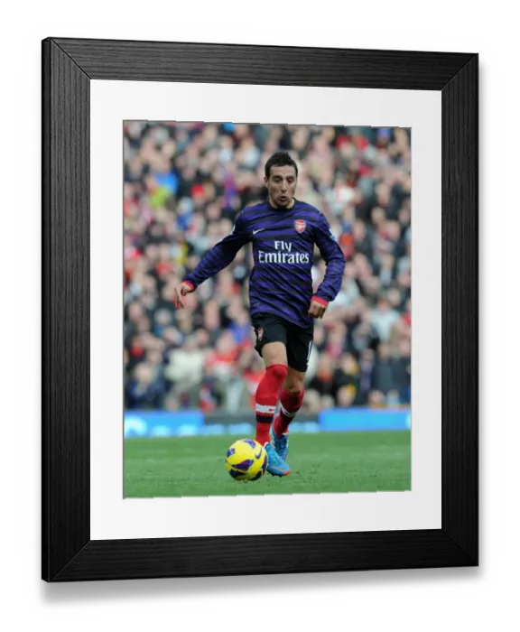 Framed Print : Santi Cazorla's Brilliant Performance in the Manchester United vs Arsenal Rivalry (2012-13)