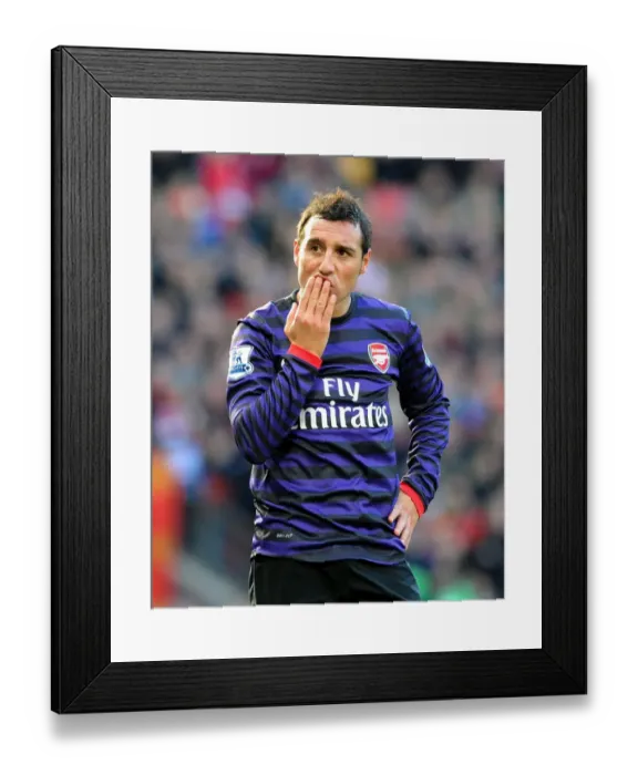Framed Print : Santi Cazorla: Arsenal's Brilliant Midfield Performance Against Manchester United (2012-13) Framed Print : Santi Cazorla: Arsenal's Brilliant Midfield Performance Against Manchester United (2012-13)
