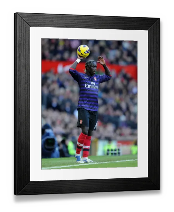 Framed Print : Bacary Sagna in Action: Manchester United vs. Arsenal, Premier League 2012-13